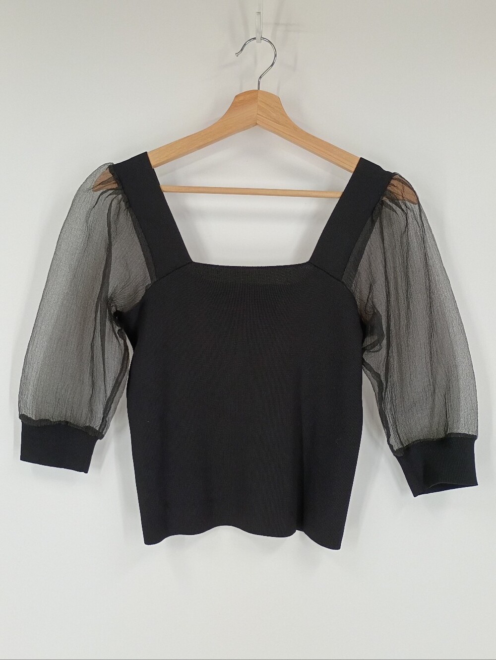 MNG Mesh Sleeve Top